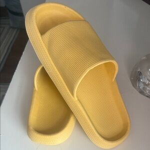 Yellow Slide Sandals